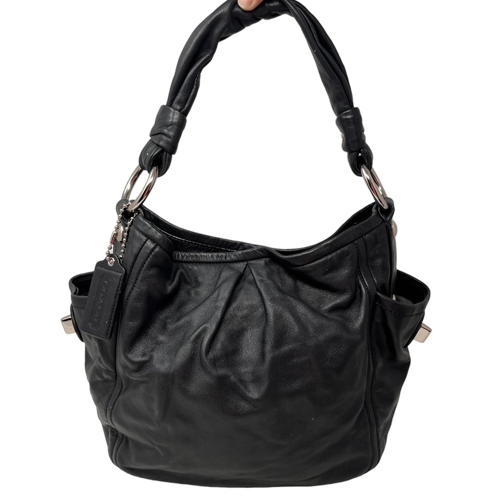 EUC Coach Black Leather Handbag